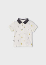 Mayoral Βρεφικό Πόλο κοντομάνικο για Αγόρι Σπασμένο Λευκό 22-01108-034