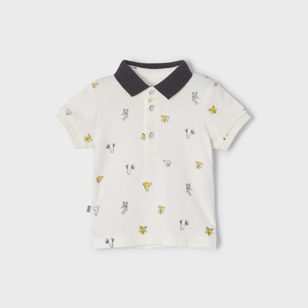 Mayoral Βρεφικό Πόλο κοντομάνικο για Αγόρι Σπασμένο Λευκό 22-01108-034