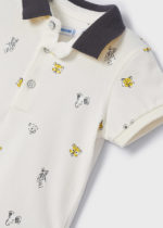 Mayoral Βρεφικό Πόλο κοντομάνικο για Αγόρι Σπασμένο Λευκό 22-01108-034 - Image 3