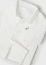 Mayoral Βρεφικό Πουκάμισο μακρυμάνικο για Αγόρι Εκρού   22-01182-095 - Image 3