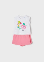 Mayoral Βρεφικό Σετ Σορτς για Κορίτσι Ροζ 22-01241-024
