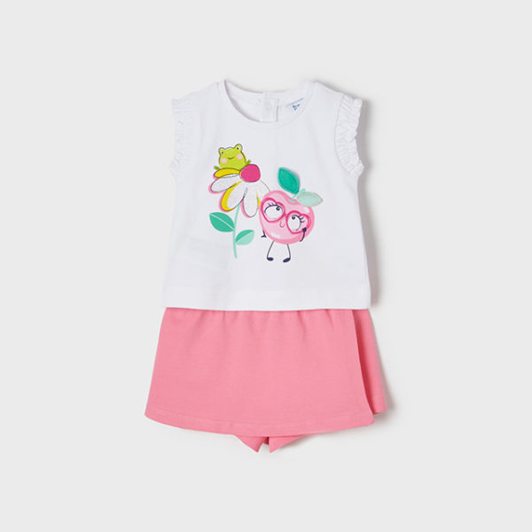 Mayoral Βρεφικό Σετ Σορτς για Κορίτσι Ροζ 22-01241-024