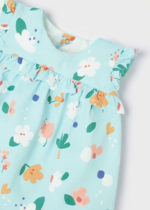 Mayoral Βρεφικό Φόρεμα Σταμπωτό με κορδέλα για Κορίτσι Γαλάζιο 22-01857-062 - Image 4