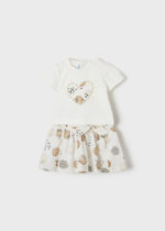 Mayoral Βρεφικό Σετ Φούστα για Κορίτσι Μπεζ 22-01942-019 - Image 2