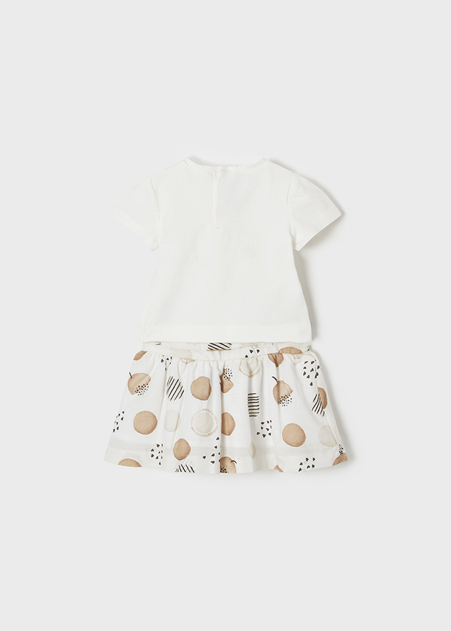 22-01942-019-L-5 Mayoral Βρεφικό Σετ Φούστα για Κορίτσι Μπεζ 22-01942-019 - Image 3