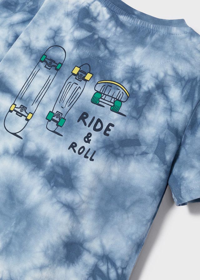 22-03013-082-L-6 Mayoral Παιδικο Μπλουζάκι κοντομάνικο για Αγόρι Γαλάζιο 22-03013-082 - Image 4