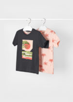 Mayoral Παιδικο Μπλουζακι κοντομανικο για Αγόρι Dusty Pink 22-03019-088 - Image 2