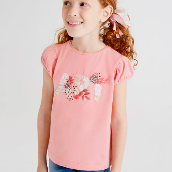 Mayoral Παιδικό Μπλουζάκι για Κορίτσι Ροζ 22-03047-074