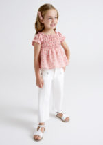 Mayoral Παιδικό Παντελόνι μακρύ για Κορίτσι Εκρού 22-03589-092