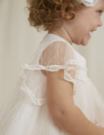 Abel & Lula Βρεφικό Φόρεμα τούλι ζακάρ για Κορίτσι Σομόν 22-05007-004 - Image 3