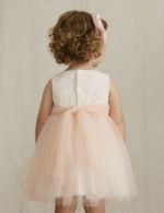 Abel & Lula Βρεφικό Φόρεμα τούλι κεντητό για Κορίτσι Σομόν 22-05008-004 - Image 3