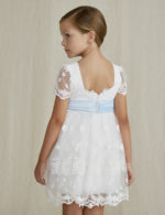 Abel & Lula Παιδικό Φόρεμα τούλι κεντητό για Κορίτσι Άσπρο 22-05025-076 - Image 2