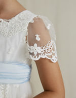 Abel & Lula Παιδικό Φόρεμα τούλι κεντητό για Κορίτσι Άσπρο 22-05025-076 - Image 3