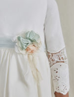 Abel & Lula Παιδικό Φόρεμα βατίστα κεντητό για Κορίτσι Άσπρο 22-05032-006 - Image 3