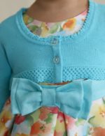 Abel & Lula Βρεφική Ζακέτα πλεκτή διάτρητη για Κορίτσι Τιρκουάζ 22-05336-084 - Image 3