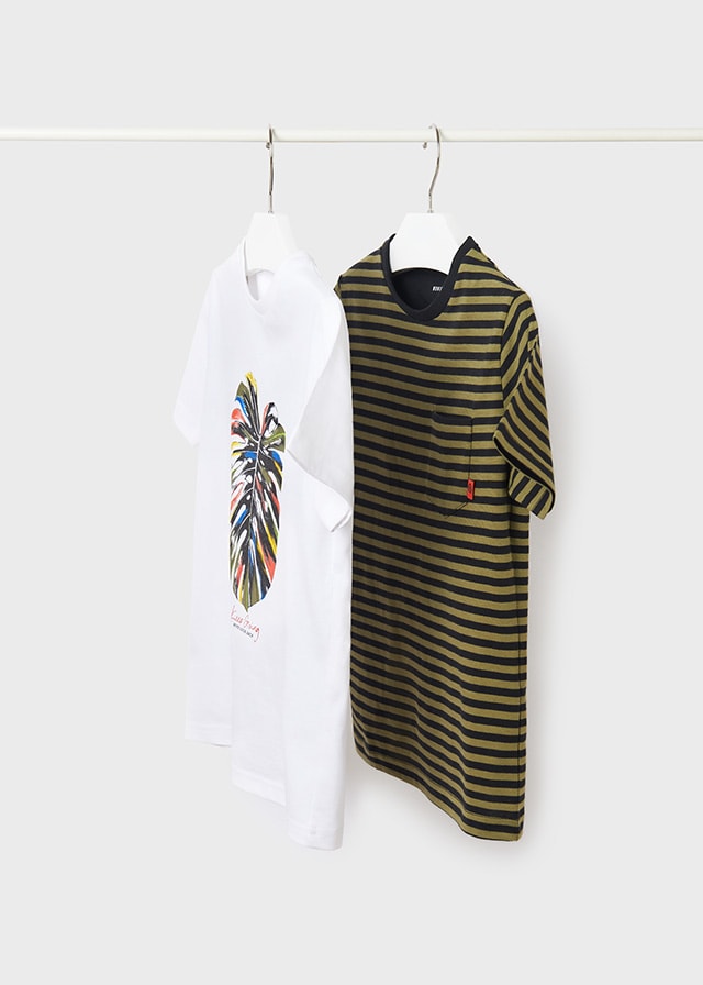 22-06011-054-L-4 Mayoral Παιδικό Μπλουζάκι Κοντομάνικο για Αγόρι Λευκό 22-06011-054 - Image 2