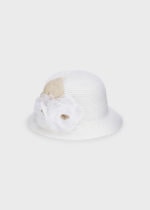 Mayoral Παιδικό Καπέλο για Κορίτσι Λευκό 22-10258-096 - Image 2