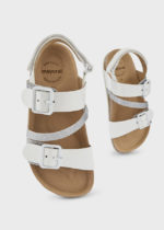 Mayoral Παιδικά Παπούτσια Σανδάλια για Κορίτσι Λευκό-Ασημί 22-43369-023 - Image 2