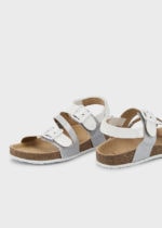 Mayoral Παιδικά Παπούτσια Σανδάλια για Κορίτσι Λευκό-Ασημί 22-43369-023 - Image 4