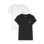 Calvin Klein Kids Παιδικό Σετ 2 Μπλούζες SLIM MONOGRAM TOP για Κορίτσι Λευκό-Μαύρο IG0IG012580K9 - Image 9