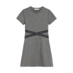 Calvin Klein Kids Παιδικό Φόρεμα PUNTO LOGO TAPE SS για Κορίτσι Γκρι IG0IG01309P4E
