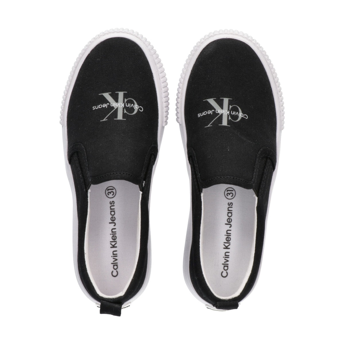 V3X9-80124-0890999-_2 Calvin Klein Kids Παιδικές Εσπαντρίγιες LOW CUT SNEAKER για Κορίτσι  Μαύρο V3X9-80124-0890999 - Image 3