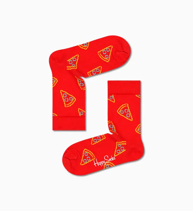 magentoimage_q8t49t4j1qk115v0 Happy Socks - Kids Pizza Slice Sock KPIS01-4300 - Image 1