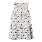 Name it Παιδικό Φόρεμα για Κορίτσι Γκρι 13202997_3961795