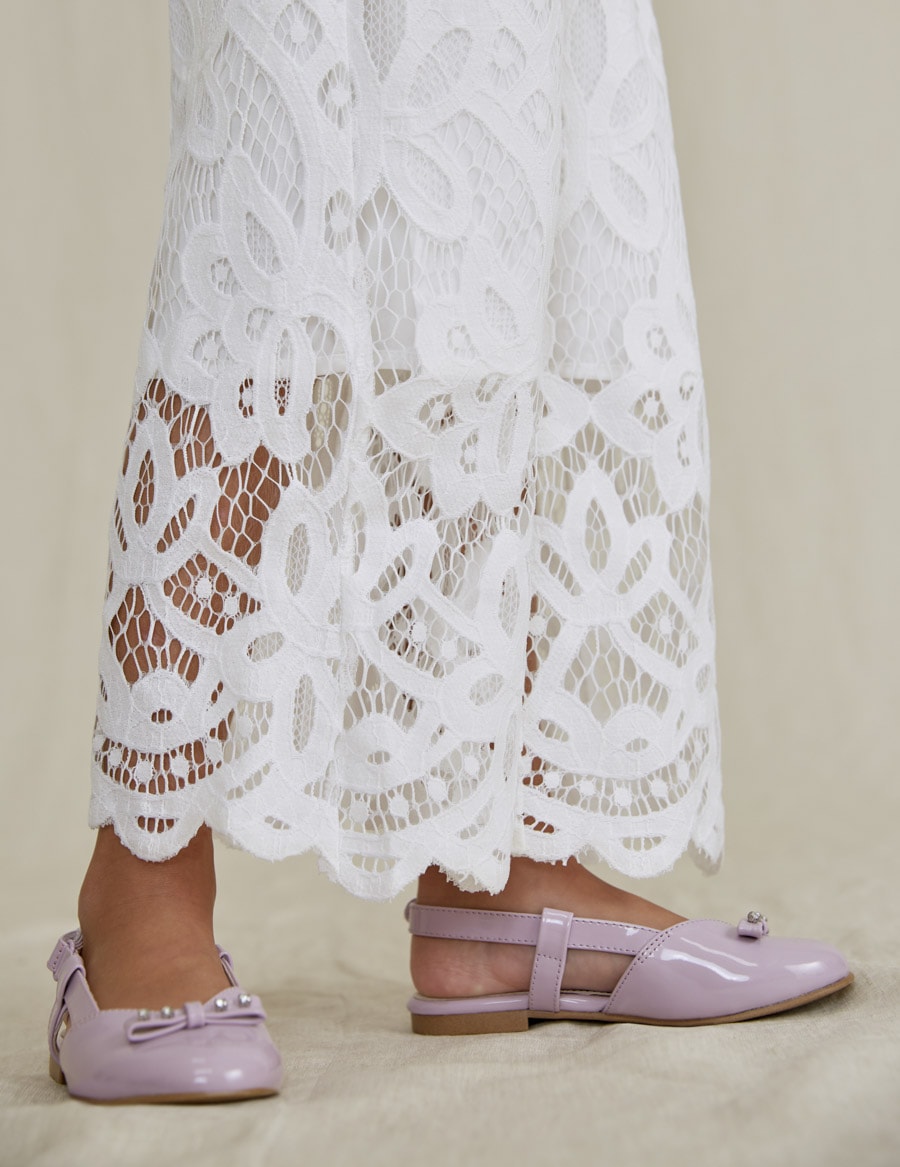 22-05217-071-L-4 Abel & Lula Παιδική Φόρμα μακριά διάτρητη για κορίτσι Λευκό 22-05217-071 - Image 2