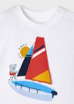 Mayoral Bρεφική Μπλούζα για Αγόρι Λευκή 22-01007-049 - Image 3