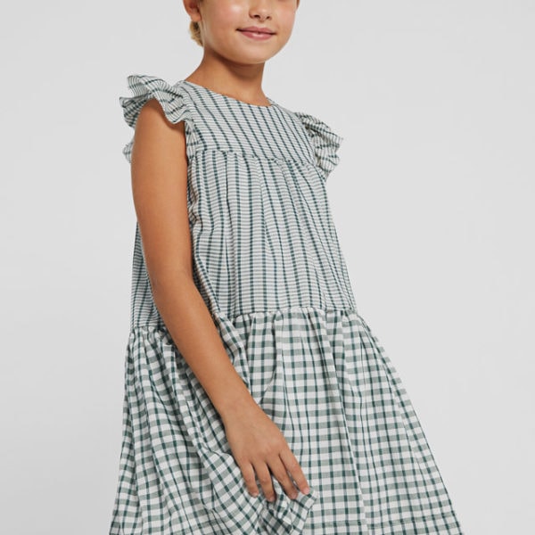 Mayoral Παιδικό Φόρεμα καρό για κορίτσι Πράσινο 22-06966-080
