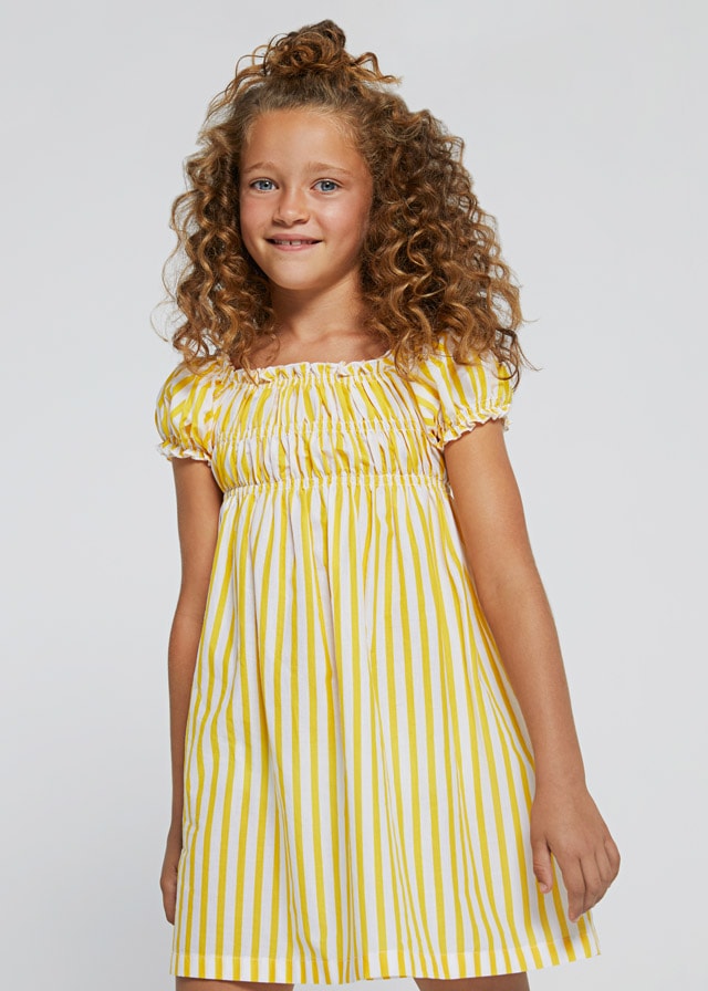 φορεμα-ριγες-κοριτσι_id_22-06985-059-L-3 Mayoral Παιδικό Φόρεμα για κορίτσι Κίτρινο Ριγέ 22-06985-059 - Image 1