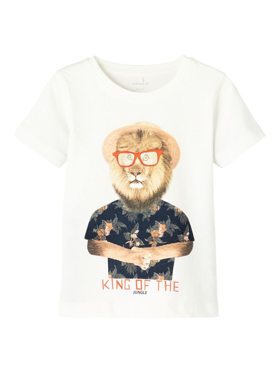 13203027_WhiteAlyssum_001 Name it Παιδική Μπλούζα για Αγόρι Λευκή 13203027_3872295 - Image 1