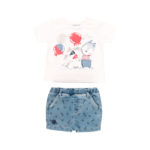 Boboli Βρεφικό Σετ για Αγόρι Άσπρο 114219-1100