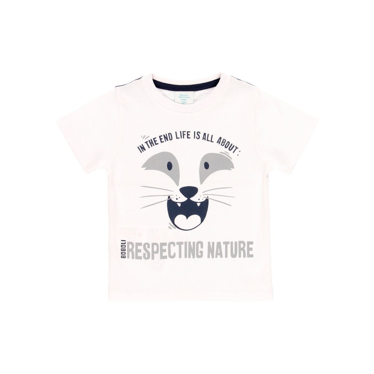 3940281100_a Boboli Βρεφική Μπλούζα για Αγόρι Λευκή 394028-1100 - Image 1