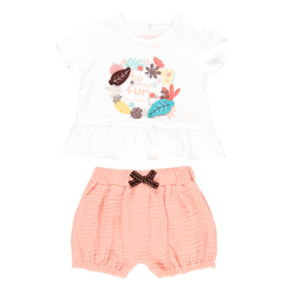 Boboli Bρεφικό Σετ για Κορίτσι Ροζ 124007-1111