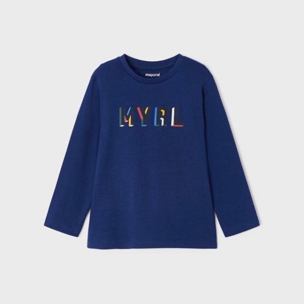 Mayoral Παιδικό Μπλουζάκι μακρυμανικο για Αγόρι Κοβάλτιο 12-00173-050
