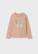 Mayoral Παιδικό Μπλουζάκι μακρυμάνικο για Κορίτσι Ροζ 12-00830-014