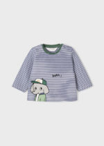 Mayoral Βρεφικά Μπλουζάκια μακρυμάνικα για Αγόρι Μπλε 12-02088-033 - Image 2