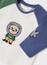 Mayoral Βρεφικά Μπλουζάκια μακρυμάνικα για Αγόρι Μπλε 12-02088-033 - Image 4