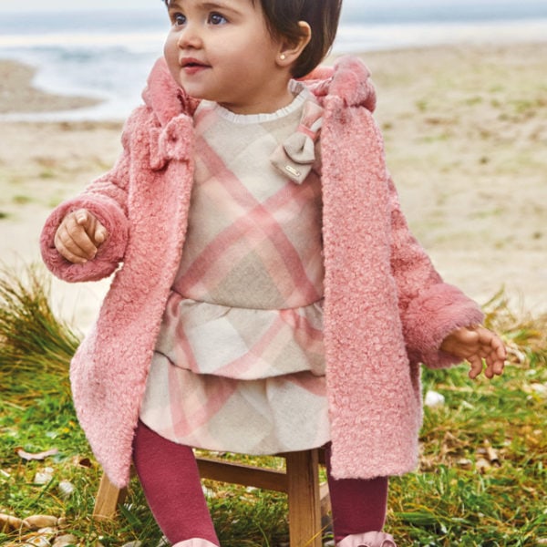 Mayoral Βρεφικό Παλτό για Κορίτσι Ροζ 12-02435-052
