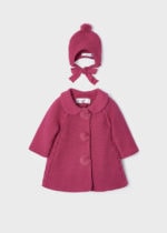 Mayoral Βρεφικό Παλτό για Κορίτσι Ροζ 12-02497-017