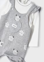 Mayoral Βρεφικό Φορμάκι ολόσωμο για Κορίτσι Γκρι 12-02604-035 - Image 3