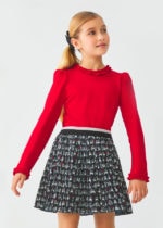 Abel & Lula Παιδική Φούστα γαζα πλισέ για Κορίτσι Μαύρο 12-05519-002