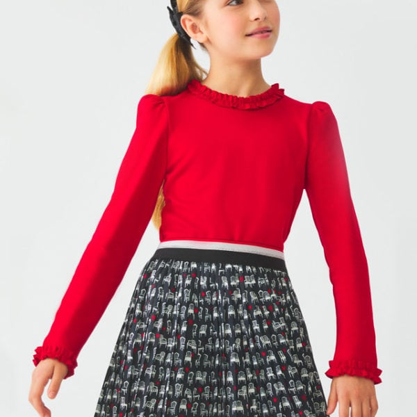 Abel & Lula Παιδική Φούστα γαζα πλισέ για Κορίτσι Μαύρο 12-05519-002