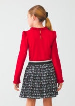 Abel & Lula Παιδική Φούστα γαζα πλισέ για Κορίτσι Μαύρο 12-05519-002 - Image 2