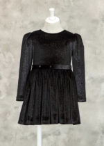 Abel & Lula Παιδικό Φόρεμα βελούδινο γκλίτερ για Κορίτσι Μαύρο 12-05541-002 – Bild 4