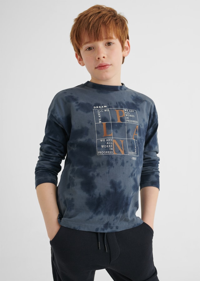 12-07005-084-L-2 Mayoral Παιδικό Μπλουζάκι μακρυμάνικο για Αγόρι Μπλε 12-07005-084 - Image 1