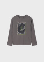 Mayoral Παιδικό Σετ 2 μπλούζες μακρυμάνικες  για Αγόρι Γκρι 12-07014-084 - Image 4