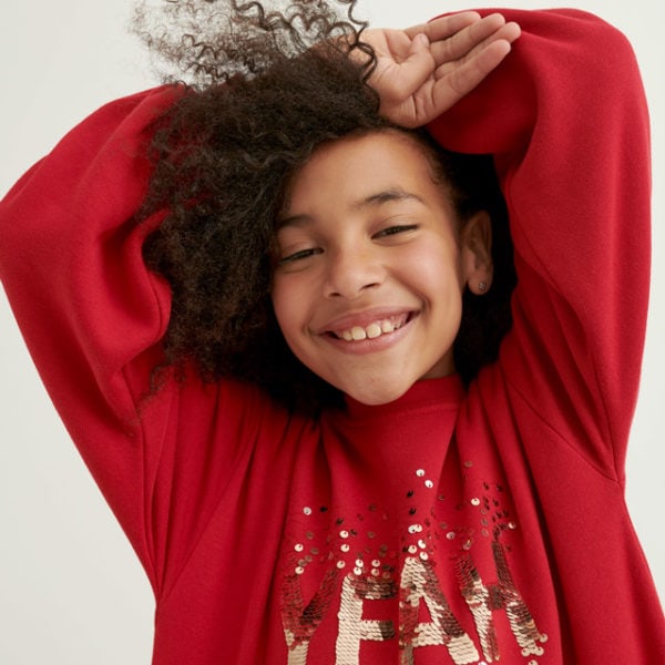 Mayoral Παιδικό Φουτερ για Κορίτσι Κόκκινο  12-07471-077